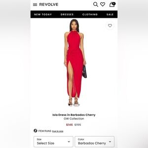 NWT - OW Collection Isla dress - sz med - sold on Revolve